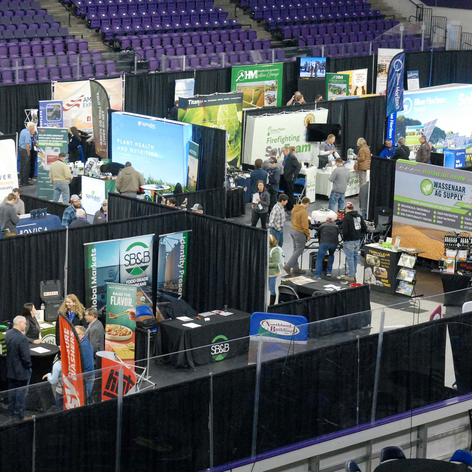 tradeshow The new trade floor space at the 2026 MN Ag Expo trade show. The show added large equipment in 2026 and will continue to offer the secondary space in 2027 at the MN Ag Expo show.